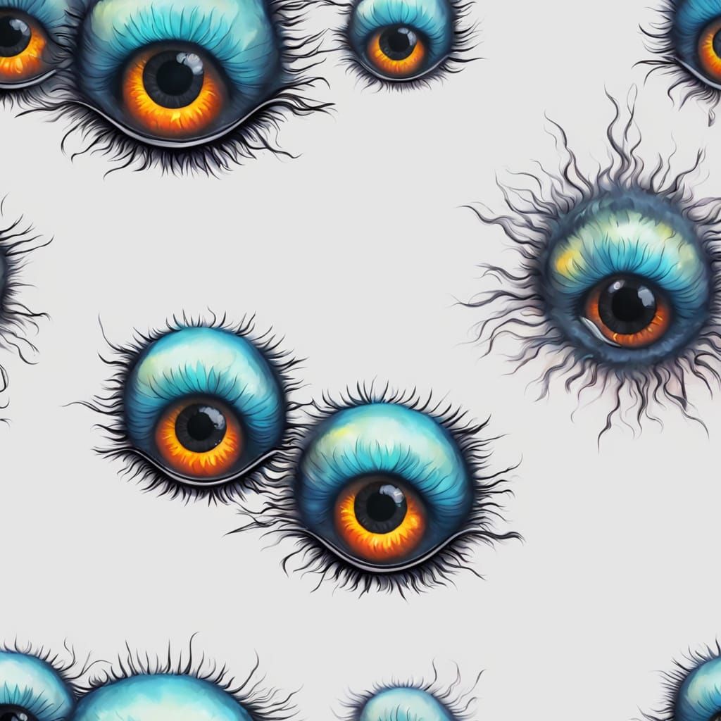 Dramatic Fire Reflection in Realistic Eyelash Eye