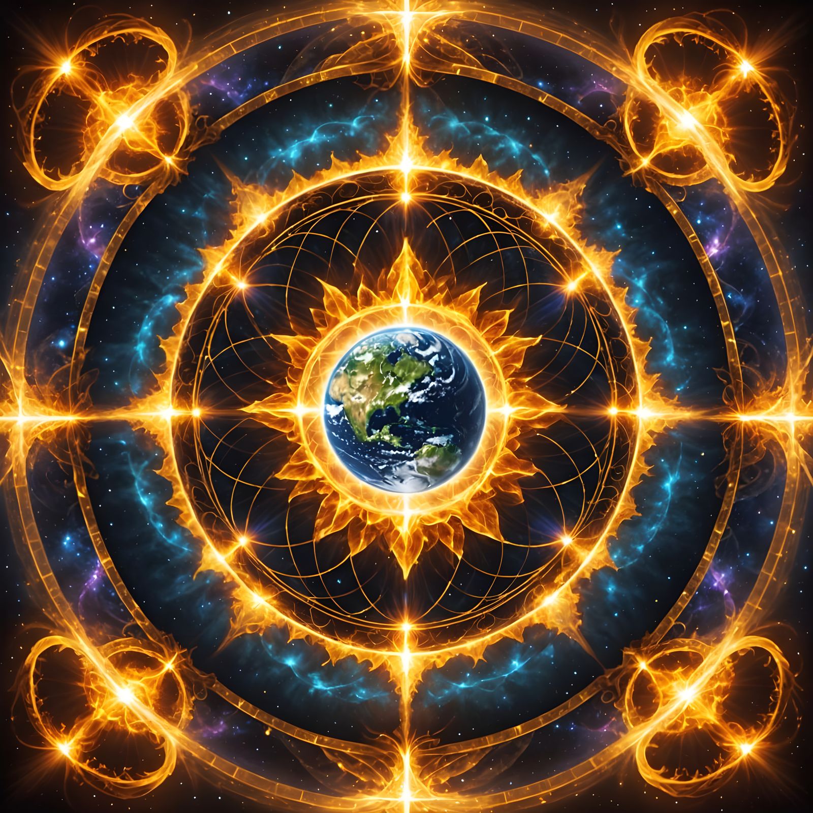 Earth's Ascension: A Digital Scene of Higher Dimensions