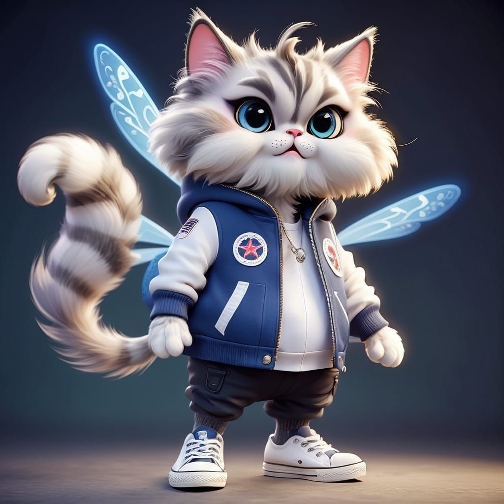 Enchanted Kitty in Chuck Taylor Sneakers