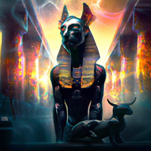 Epic Digital Painting of Sekhmet