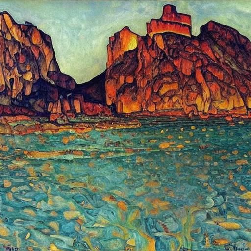 Woman with Blue Bag: Surreal Impasto Oil Painting