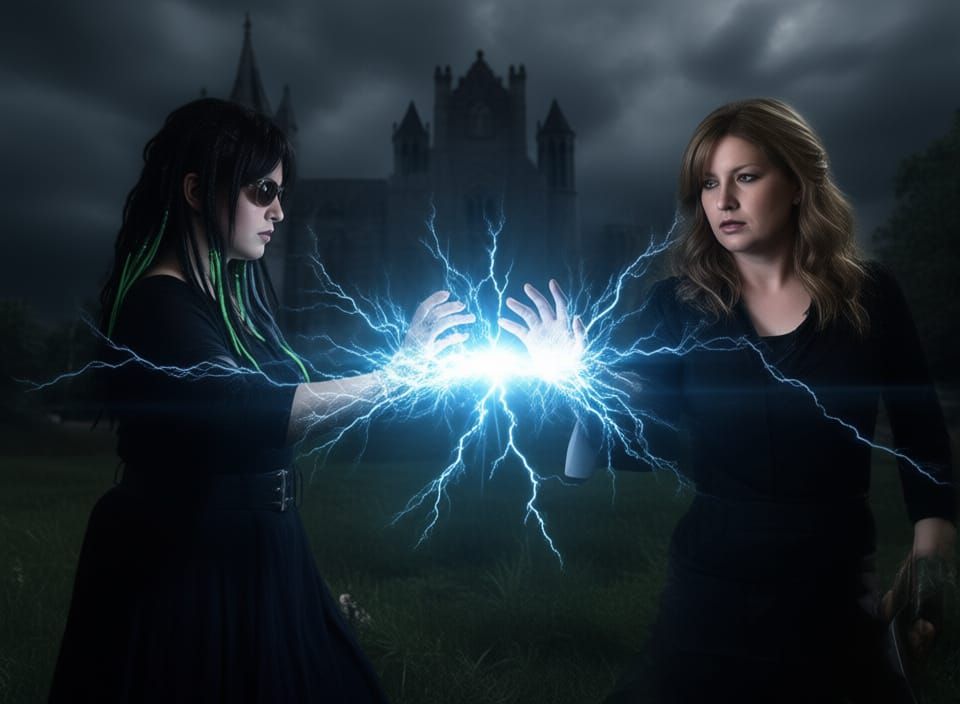 Electric Energy Transfer Between Two Figures