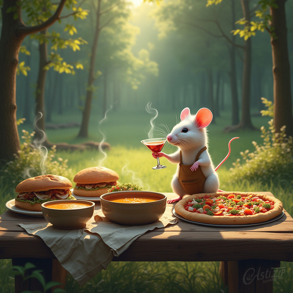 Forest Feast: Picnic with Mouse Sommelier