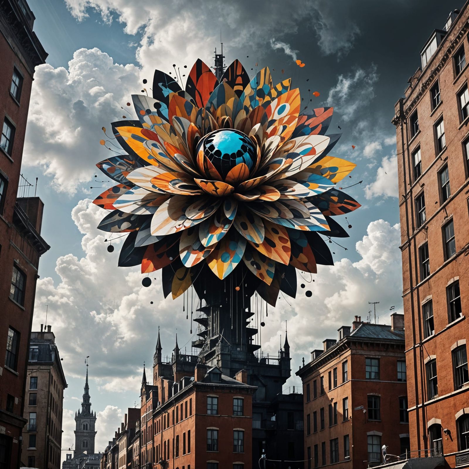 Surreal Loquescope Expands in Stark Cityscape