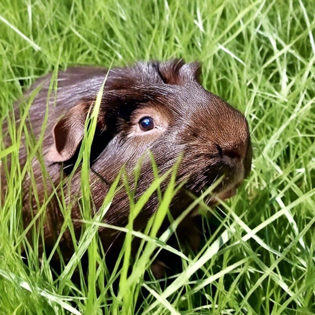 Guinea Pig Portrait in Hyperrealistic Style