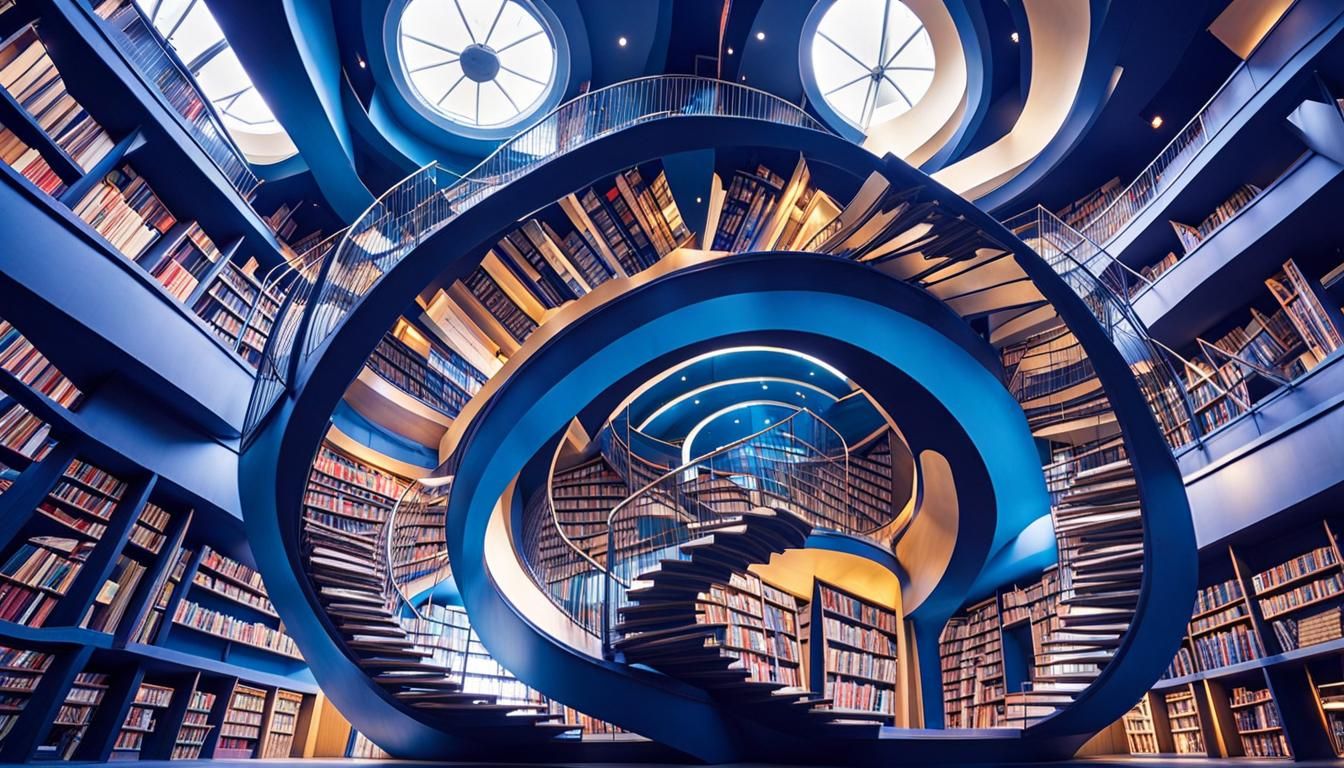 Surreal Staircases in an Optical Illusion Landscape