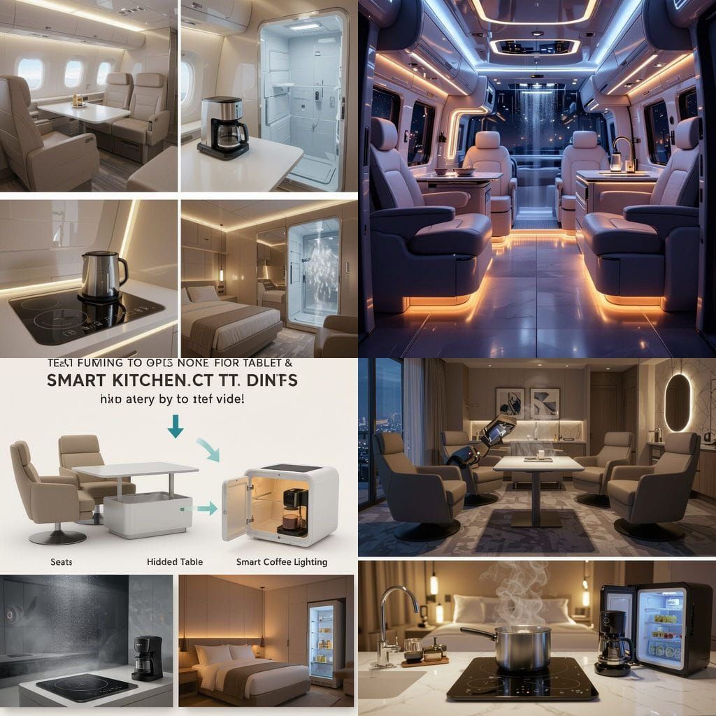 Luxury Van Interior Transforms into Mobile Lounge and Bedroo...