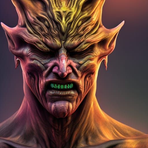 Hyperdetailed Muscular Man with Energy Powers in 3D Render