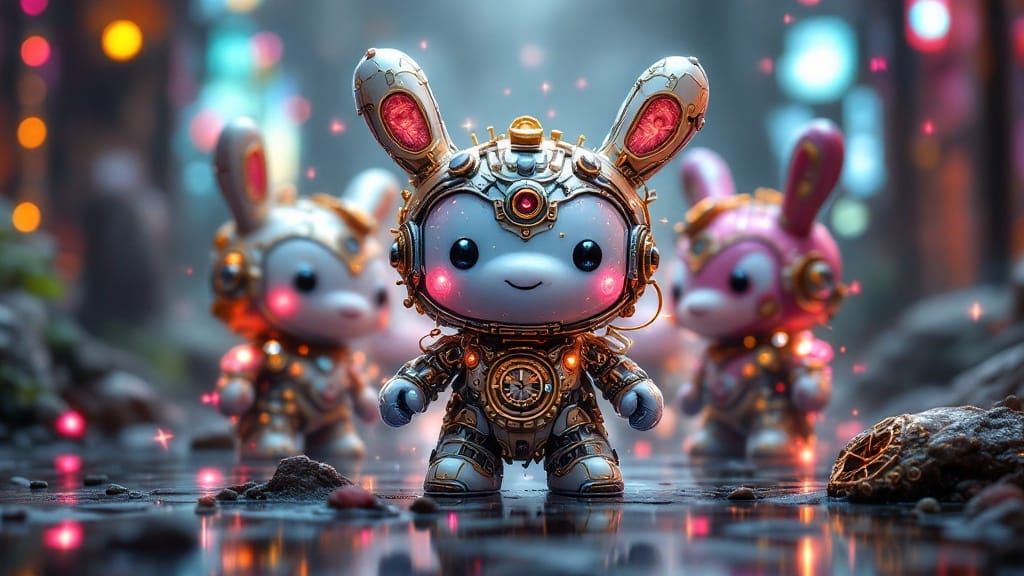 Sanxingdui Kawaii Fairy Borg Munny Duck River