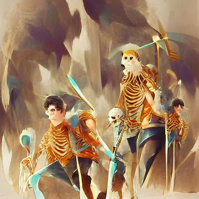 Mythical Skeleton Warriors of Camp Half-Blood