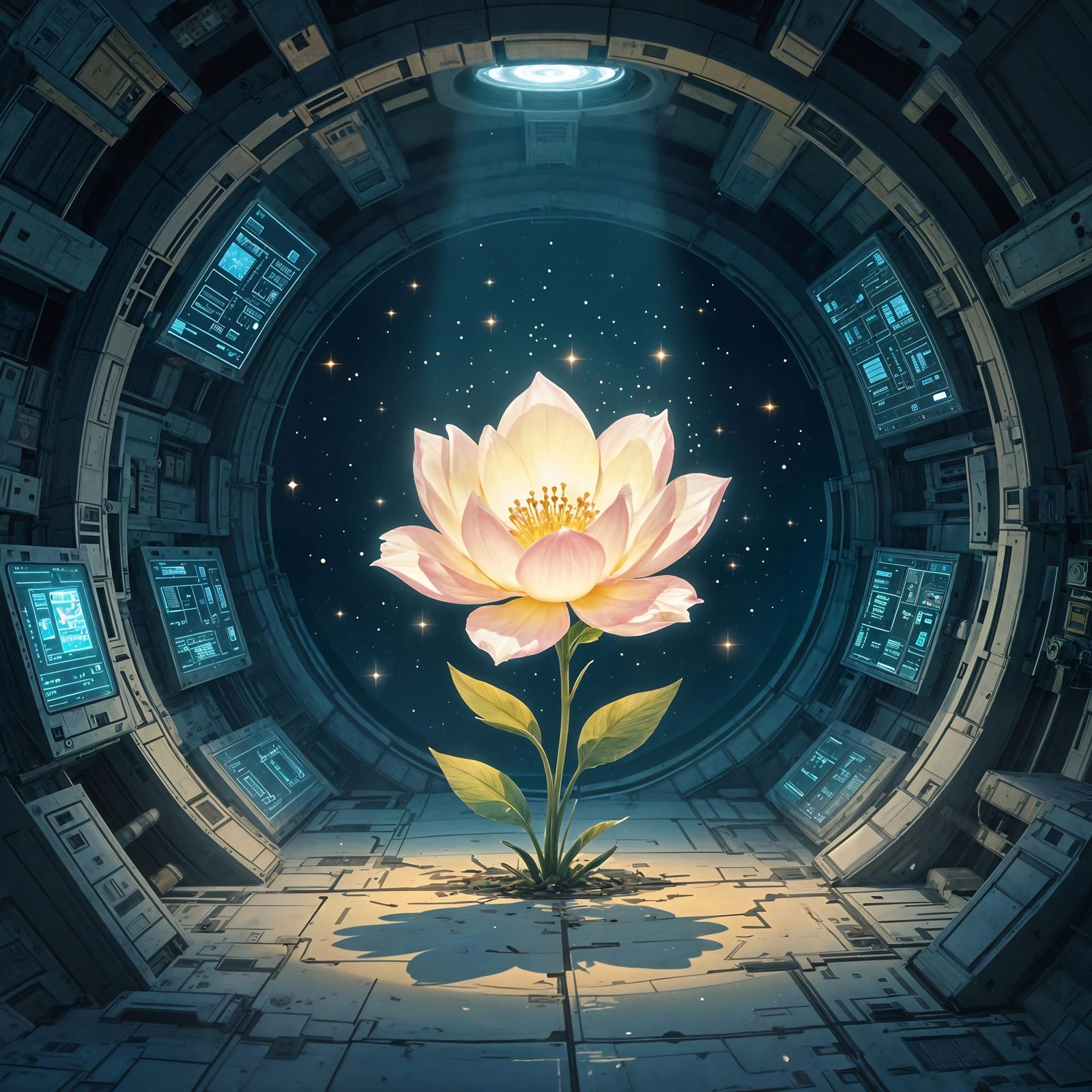 Stardust Flower Blooms in Derelict Spaceship