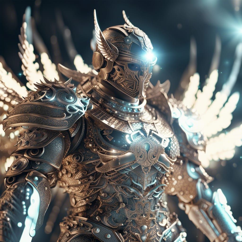 Angel of Death: Sci-Fi Warrior in Shining Armor