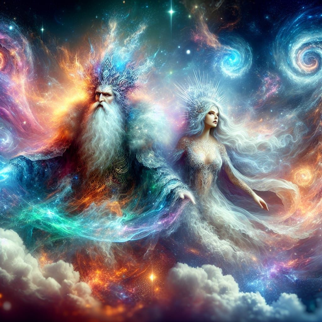 Le Dieu slave Morozko et son épouse Vesna