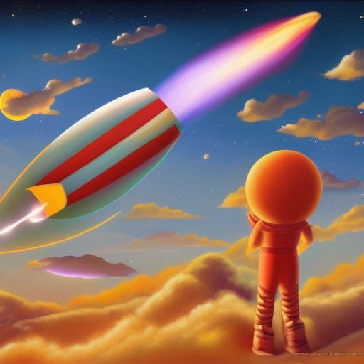 Retro Rocket Landing on Alien Planet