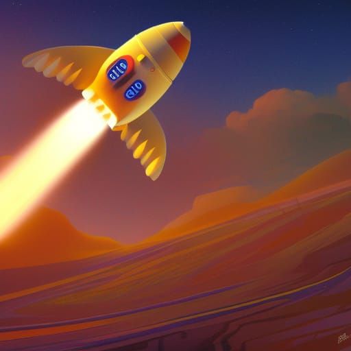 Rockets Descent on an Alien World