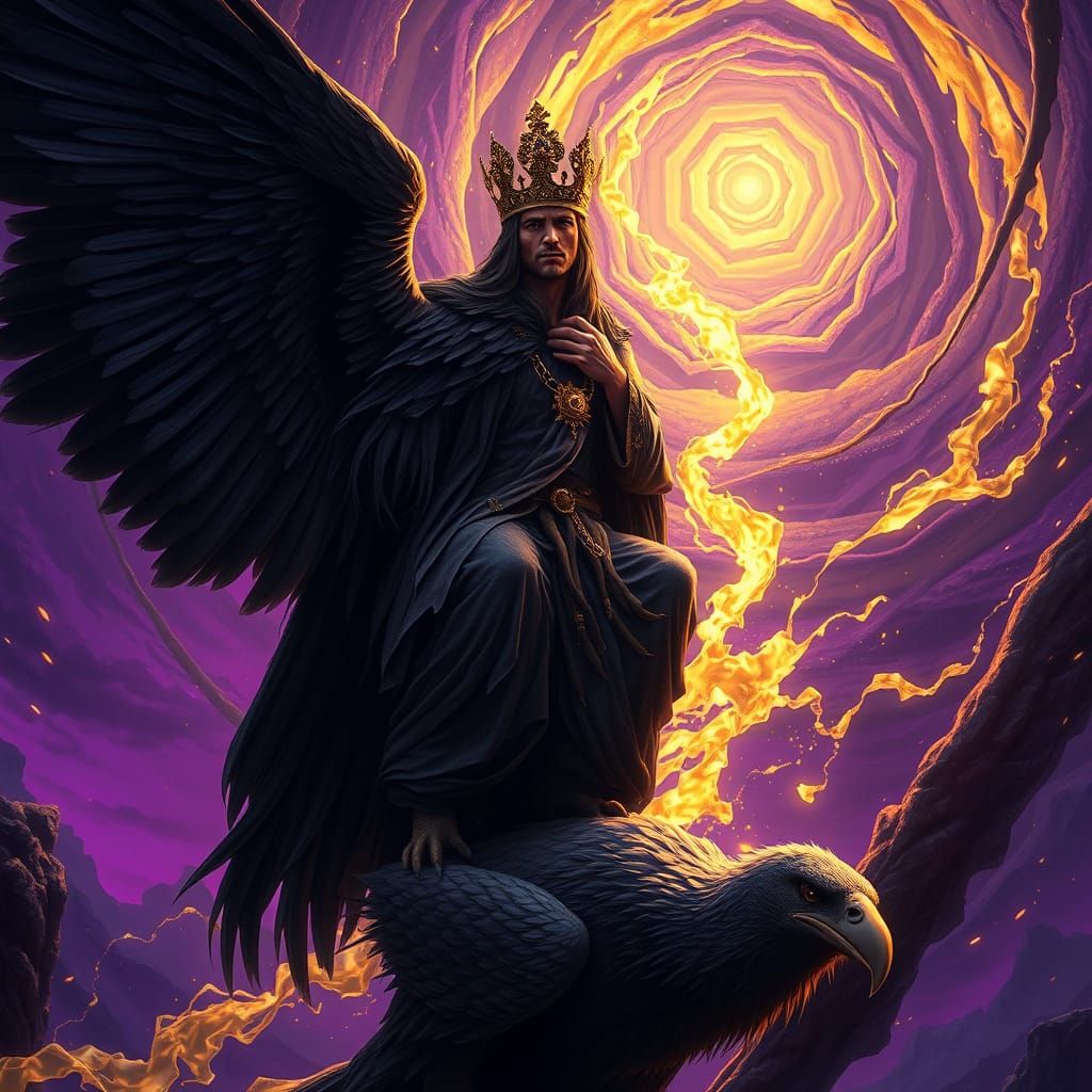 Mysterious Regent on a Vulture: Gateway to the Afterlife