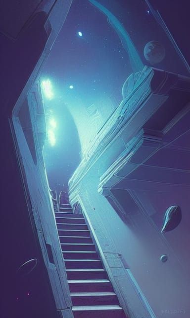 Staircases to Space: Cosmic Digital Art