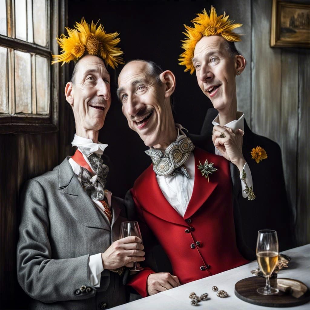 Exotic Aliens Celebrate in Surreal Restaurant