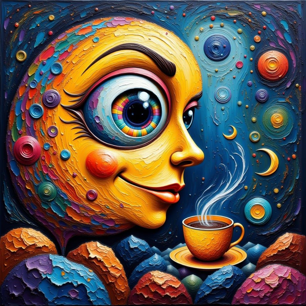 This is my face on coffee.