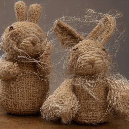 String Art Mad Rabbit Sculpture