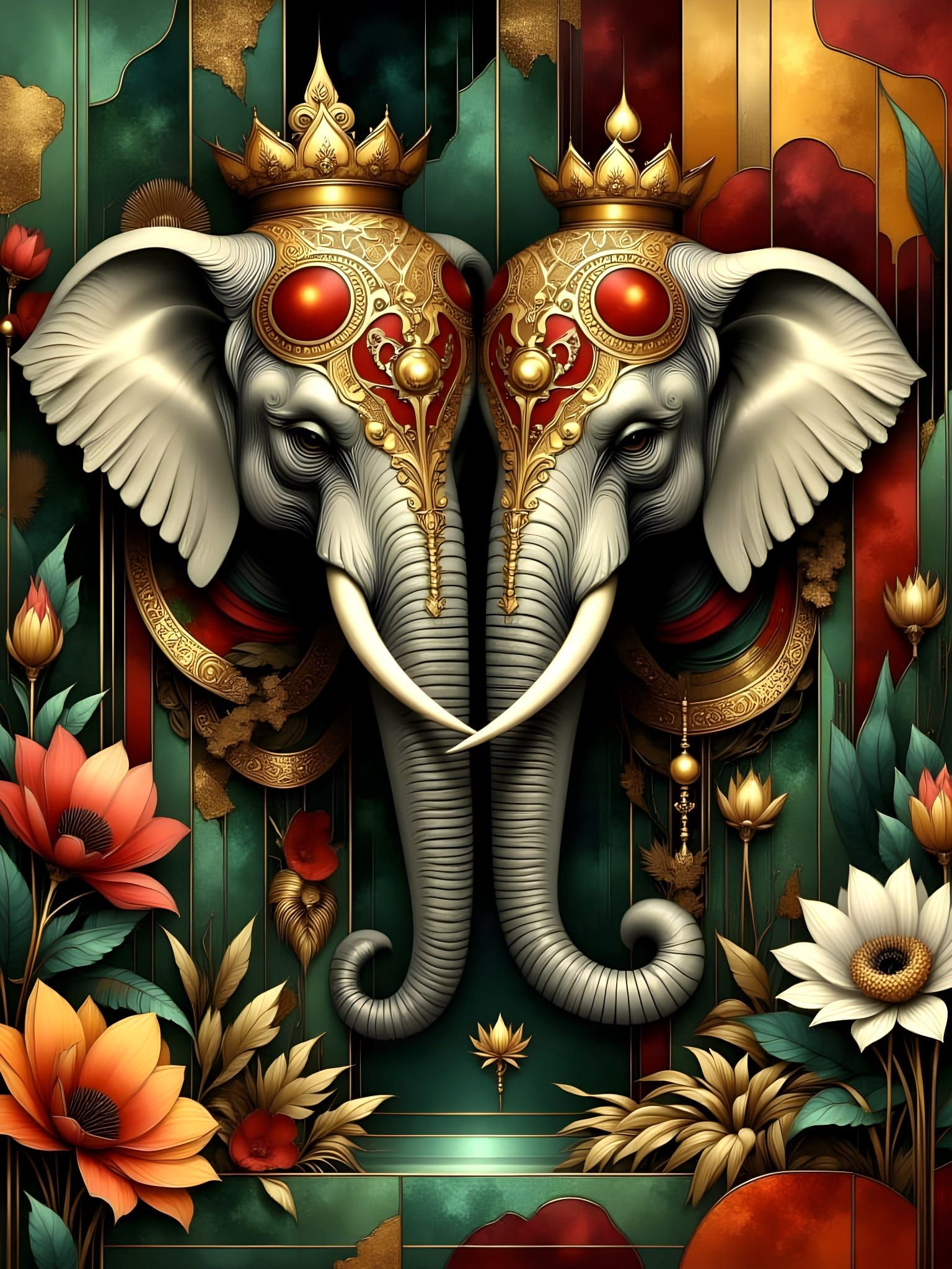 Royal Elephant Pair