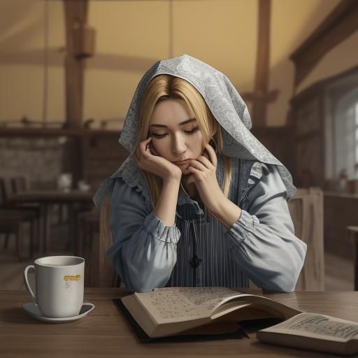 Autumnal Construction in Symbolic Impressionism Style