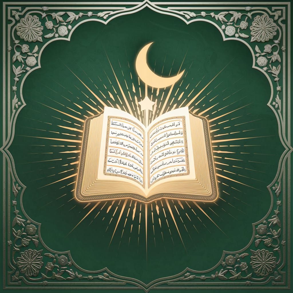 Quran Glow Academy Logo Design in Emerald Green and Gold