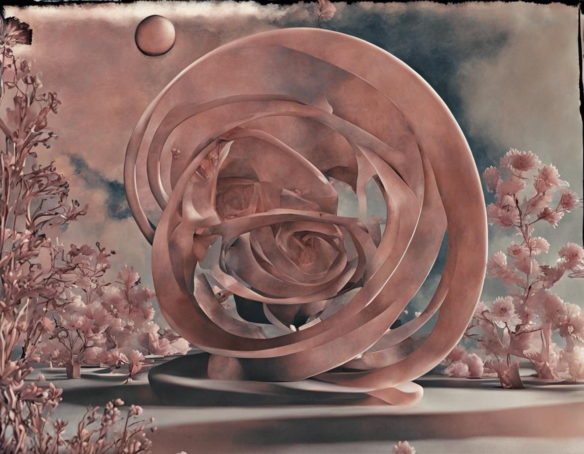 Metallic Kiss: A Surreal Steelscape Portrait