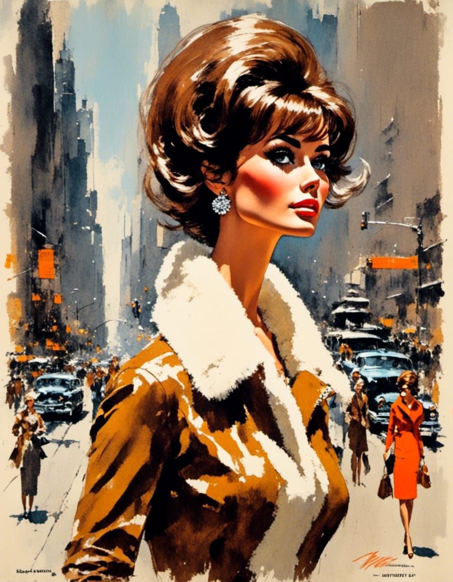 Jet Set Mod Portrait in the City