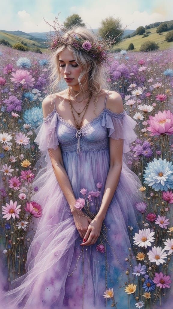 Ethereal Landscape Emerging from Photo