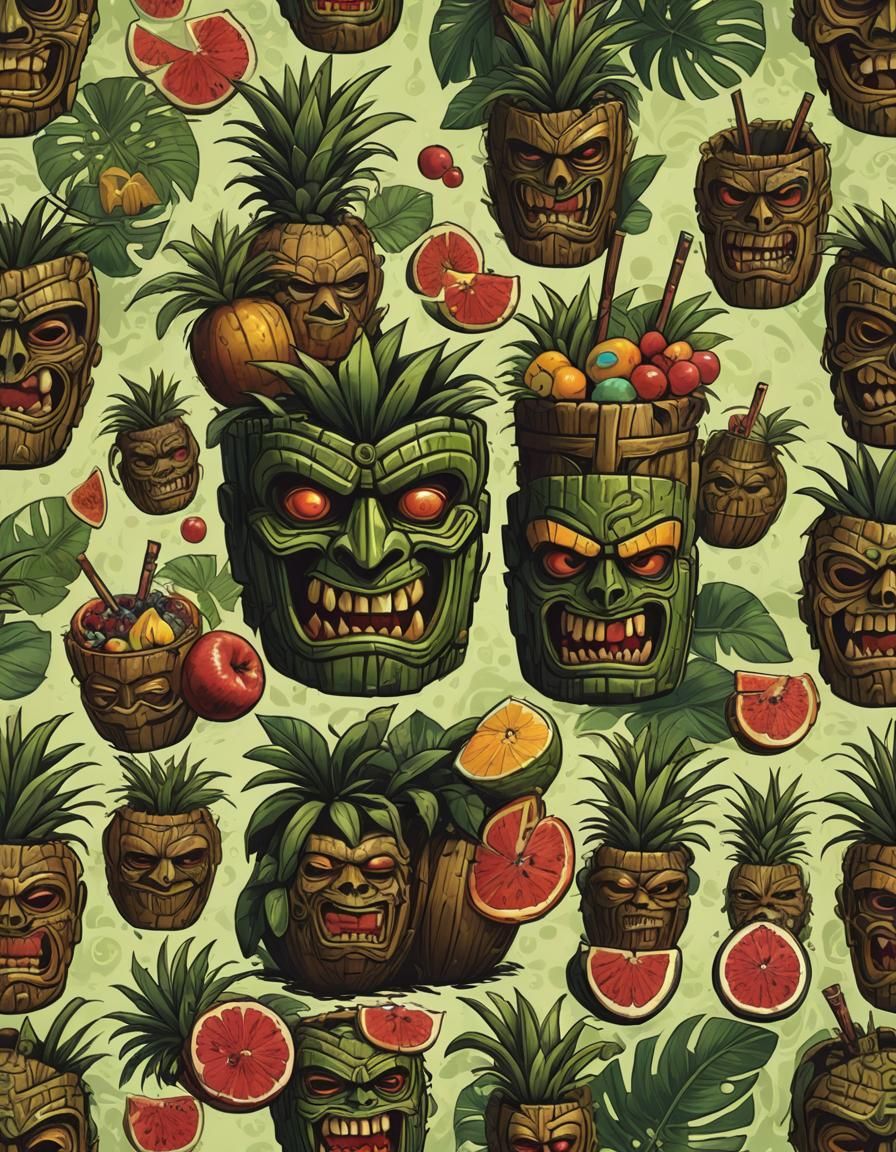 Sinister Tiki Horror Tropical Drink