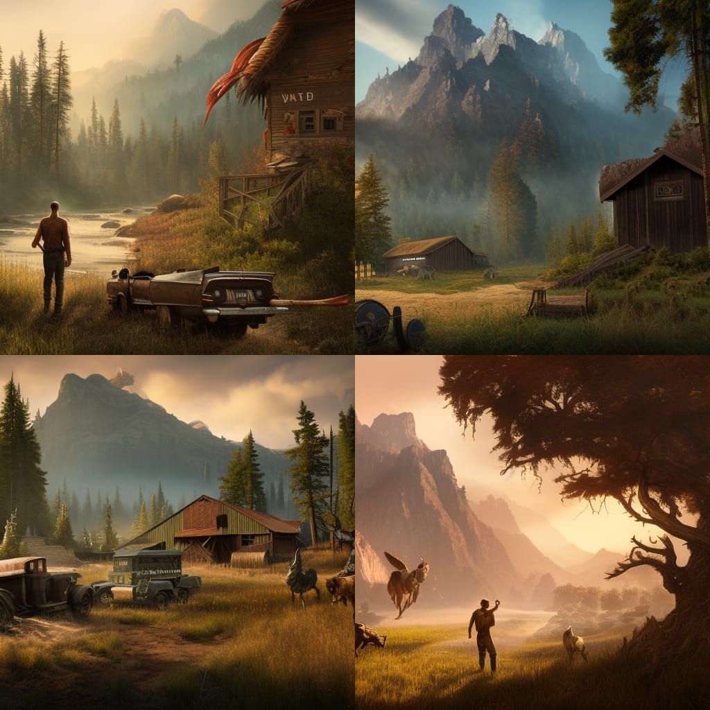 Far Cry 5 Detailed Matte Painting
