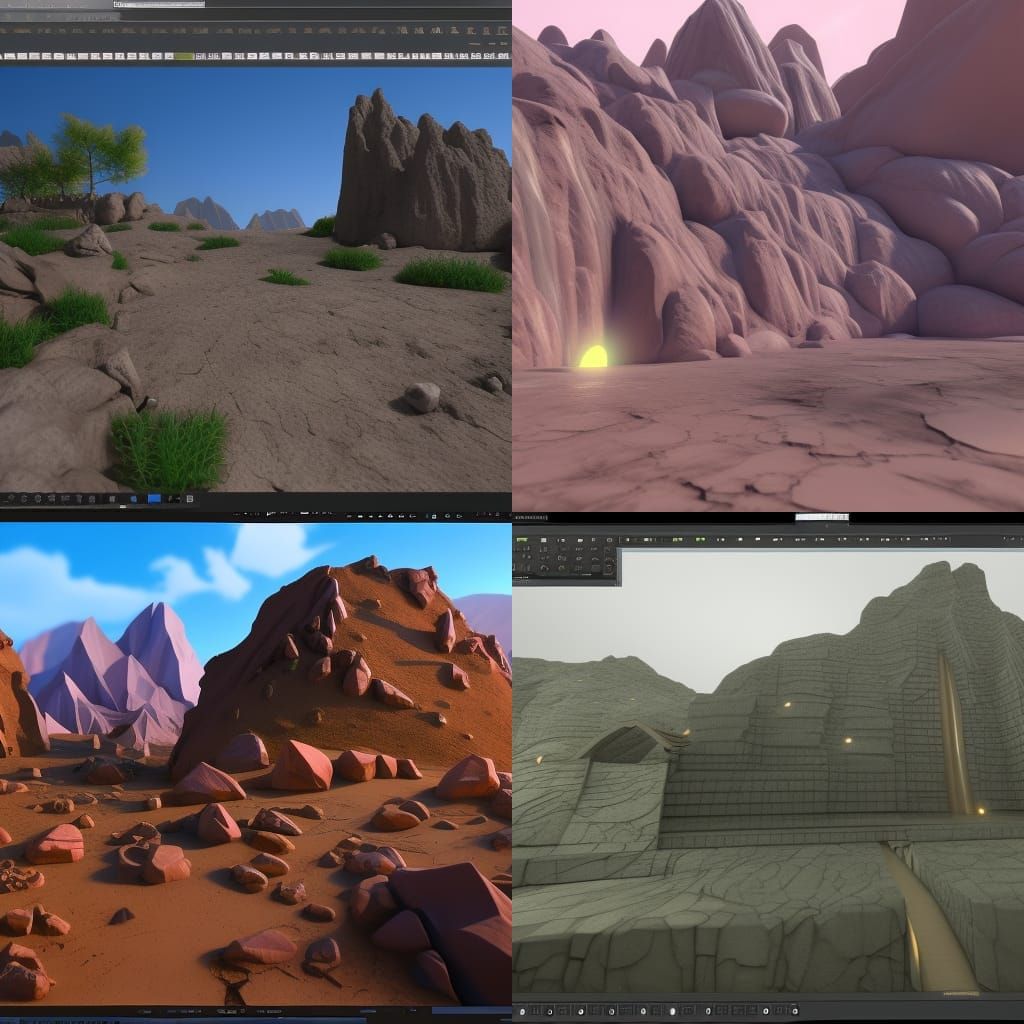 Futuristic Gem City: 3D Rendered Art