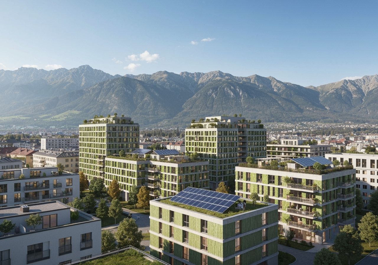 Sustainable Innsbruck Cityscape in Tyrolean Mountains