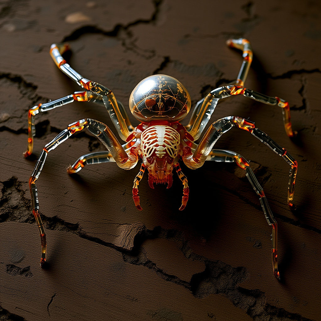 Diaphonized Spider Reveals Human Skeleton