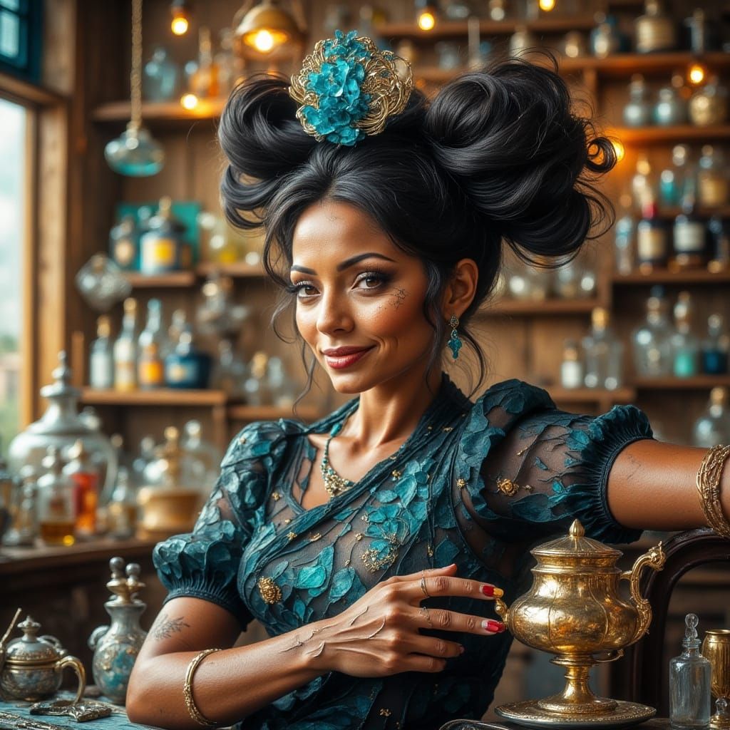 Winsome Character as Impasto Painting