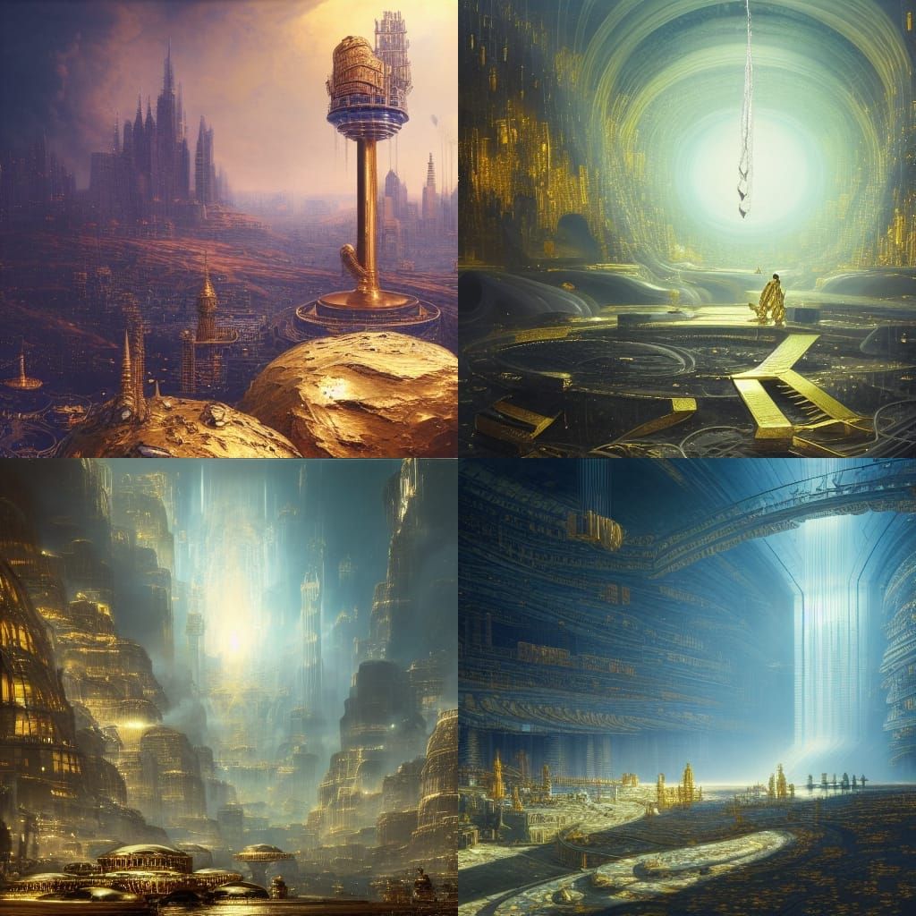 Precious Metals Investments in Science Fiction Style