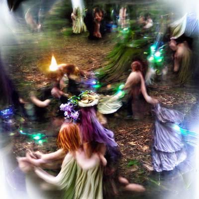 Magical Fairy Gathering and Ritual Dance