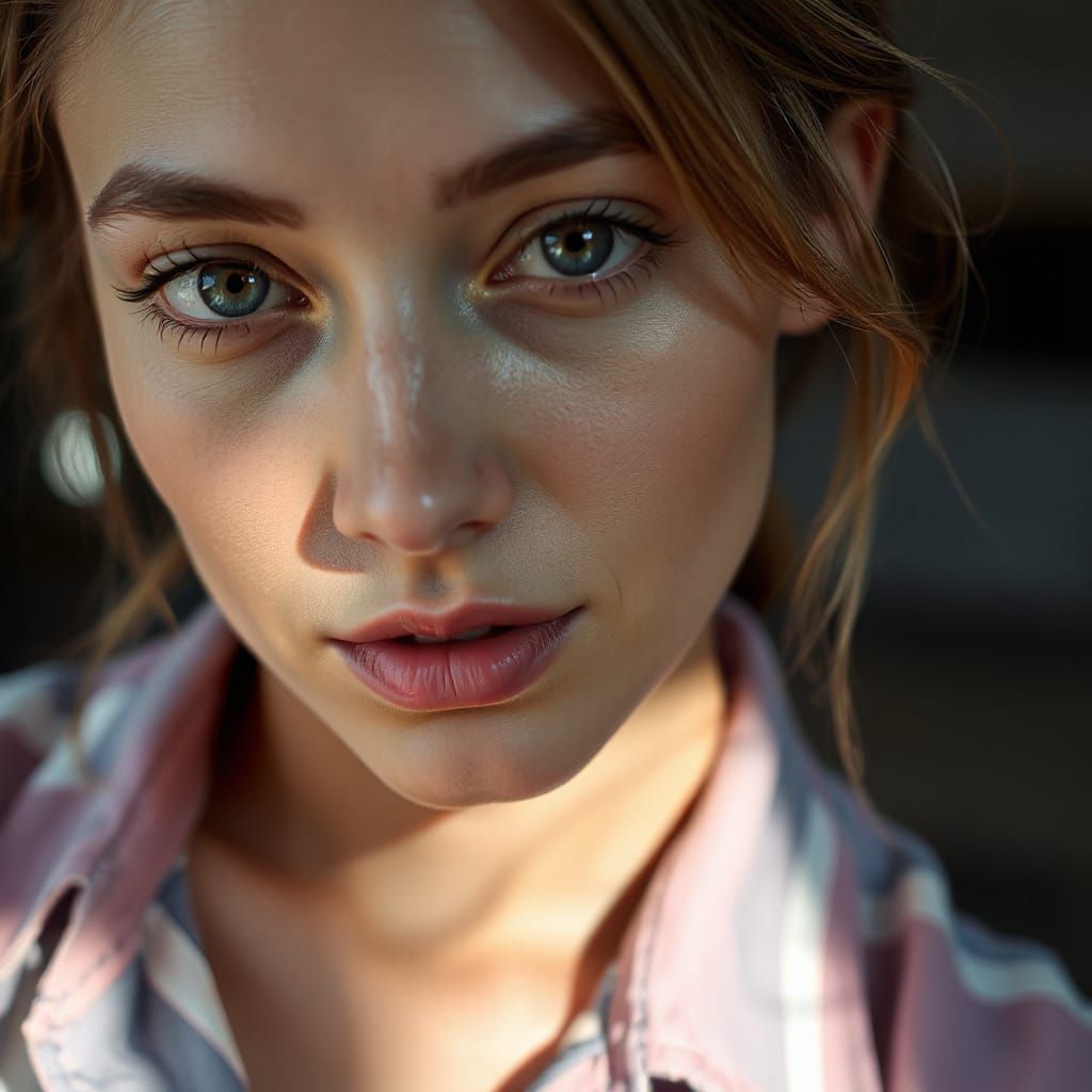 Contemplative Young Woman: A Contemporary Portrait