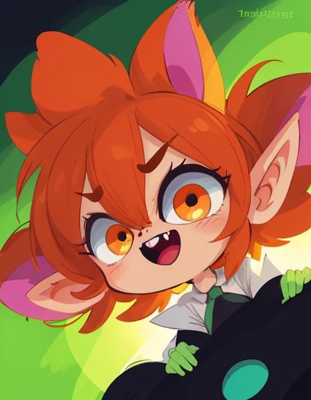 Comedic Goblin Portrait in Cartoon Style