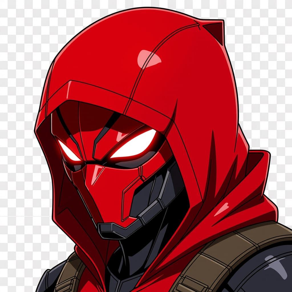 DC Red Hood Helmet Anime Style