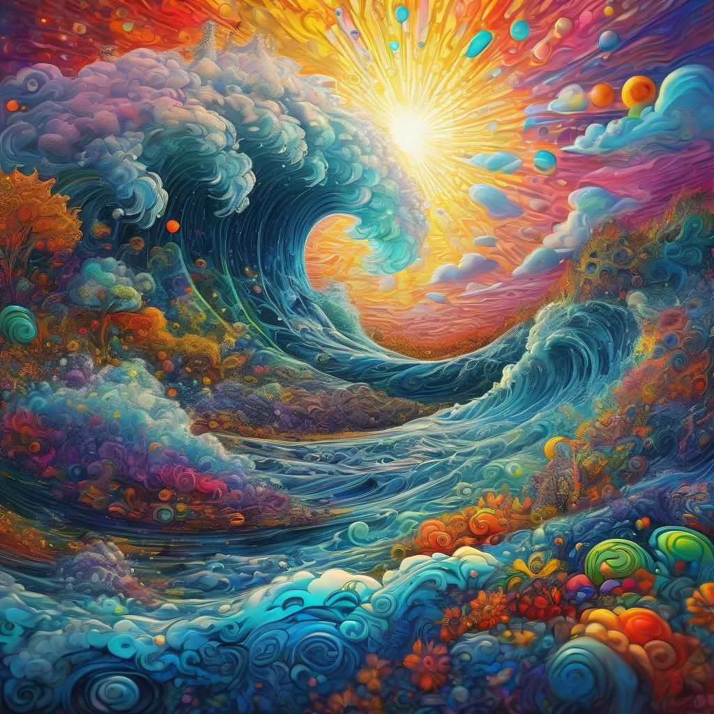 Bombastic Fractal Art in Day-Glo Colors