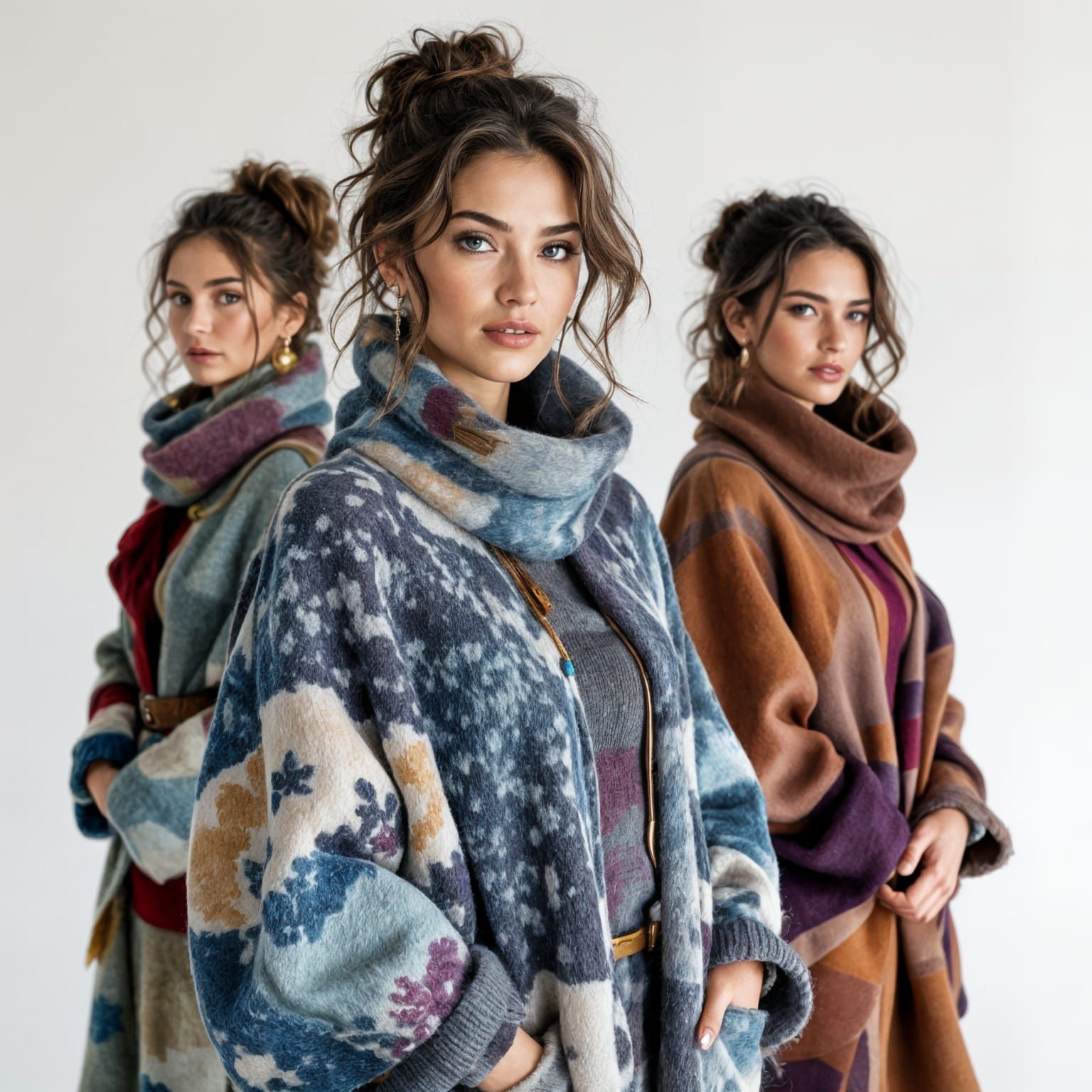 Felted Fashion: Voluptuous Women in Unique Clothing