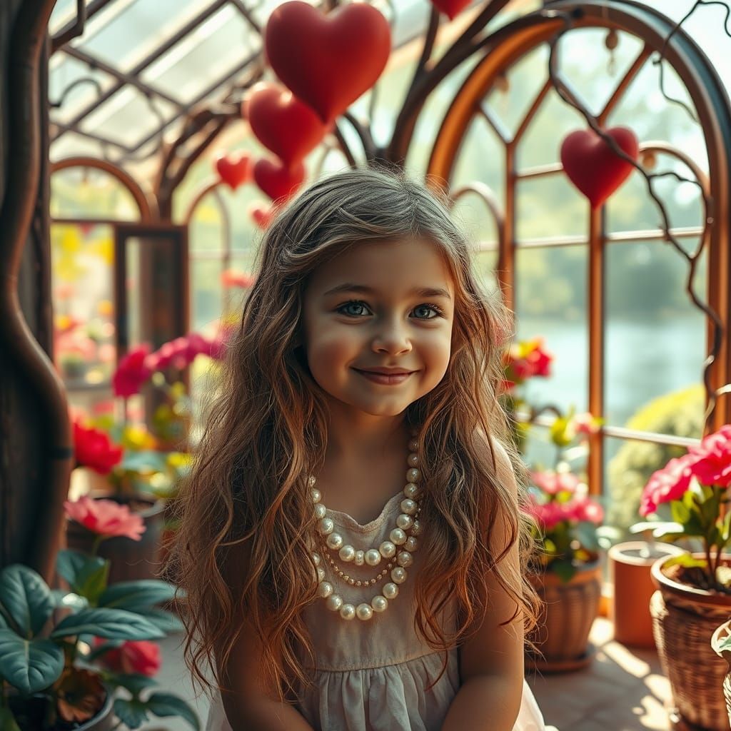 Exquisite Portrait in Whimsical Architectural Setting