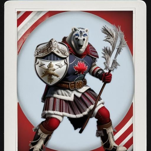 Satirical Superhero Voyageur with Giant Head