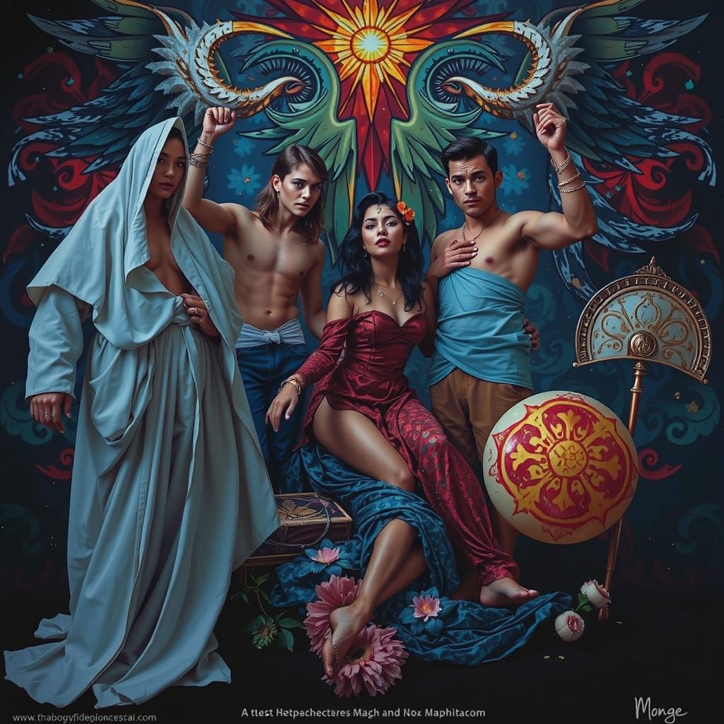 AI Generated Abstract Art Representing Perfection