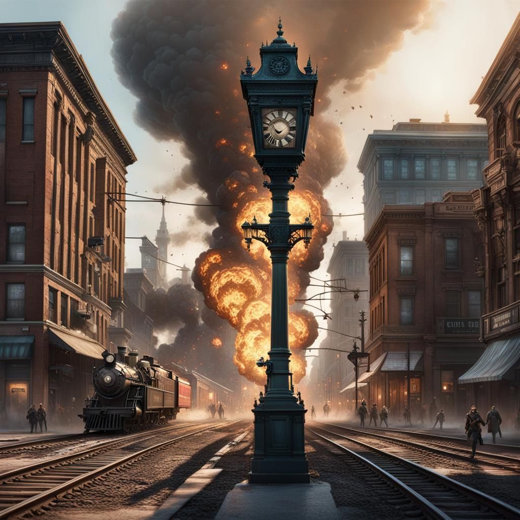 Alien Gunfight on Old West Main Street