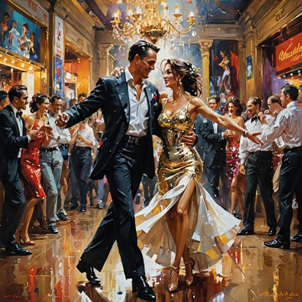 Matador Dances: Expressive Oil Gouache Painting