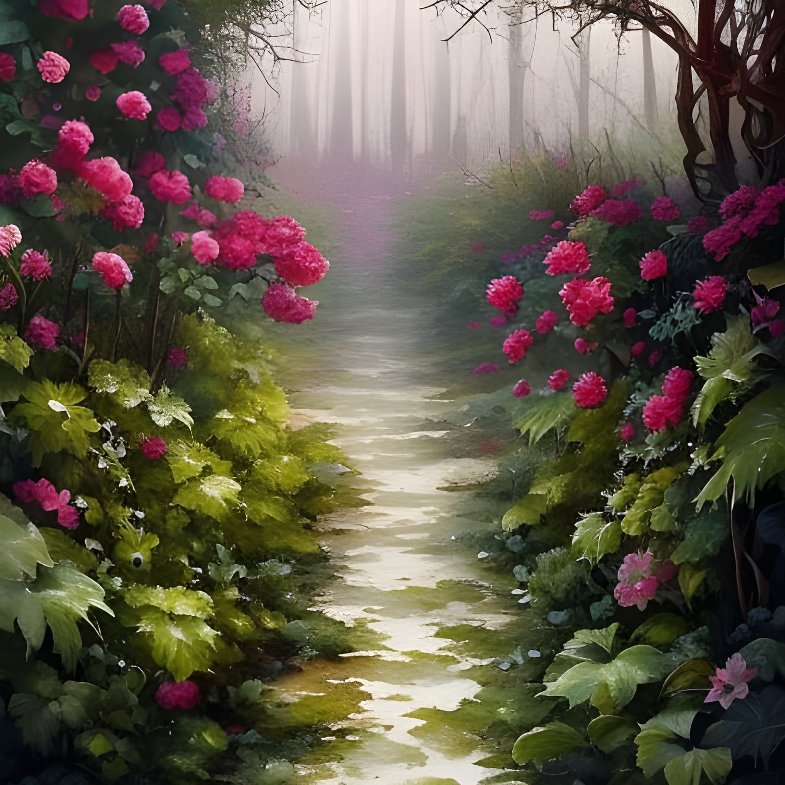 Gothic Garden: Watercolor with Skull and Ivy