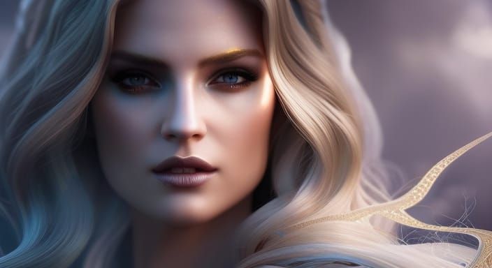 Luminescent Mermaid Goddess: Hyper-detailed Digital Art